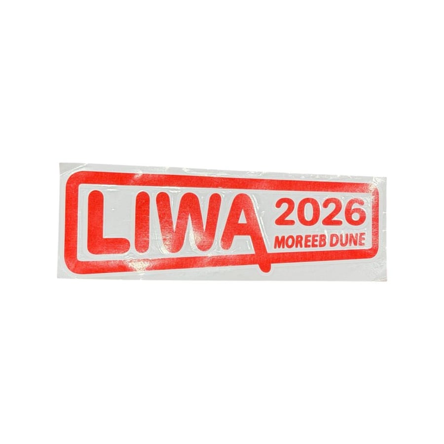 Liwa sticker 2026 Tall terrifying red reflective large 40 cm (piece)
