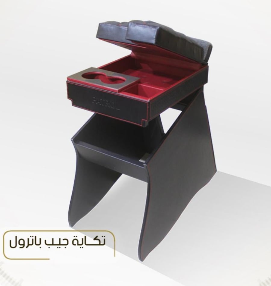 تكاية جيب باترول فتك مع اكواب خلفية لون اسود 2005-2023