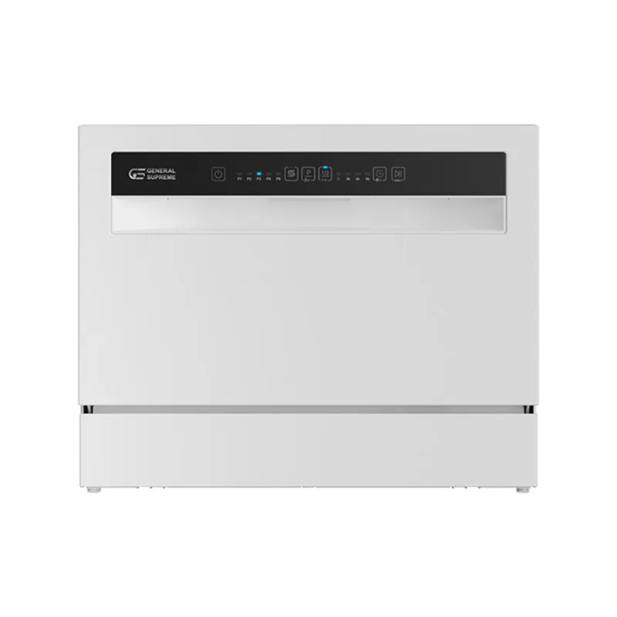 غسالة صحون سطحية جنرال سوبريم 5 برامج 6 أماكن 1 رف تجفيف إضافي أبيض GSDWT6105WH