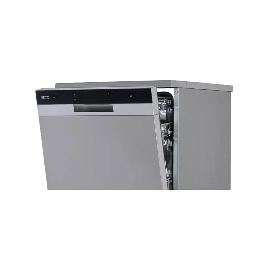 غسالة صحون جنرال سوبريم  8 برامج 14 مكان 3 رف تجفيف نصف تحميل فضي GS9260SSA