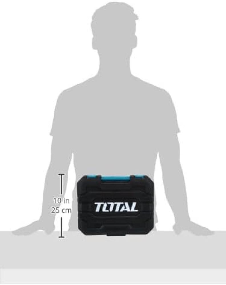 دريل شحن مع شنطة عدة 81 قطعة توتال THKTHP10812 total tools