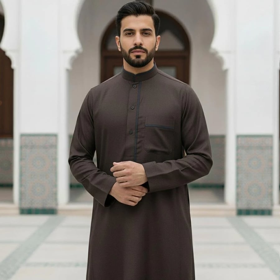 شراء قميص رجالي كويتي شتوي كم طويل