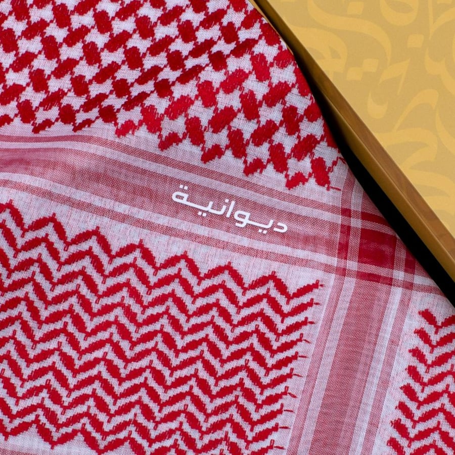 شماغ احمر رجالى شلش ديوانيةDR-26001_R