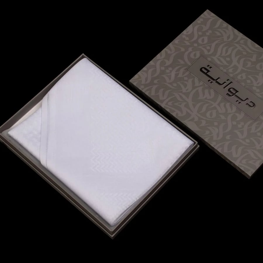 شماغ ابيض رجالى ديوانيةDW26006-W