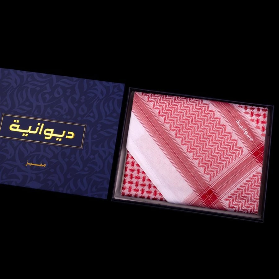 شماغ احمر رجالى ديوانية مميز-DR-26111