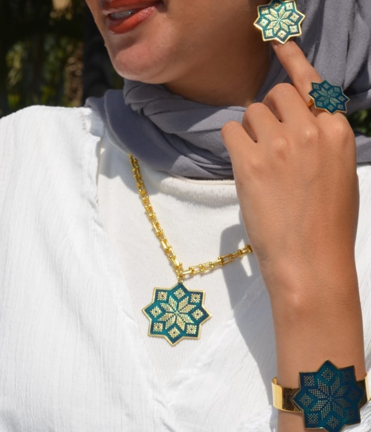 A collection of gold-plated copper accessories from the Sheftshy collection