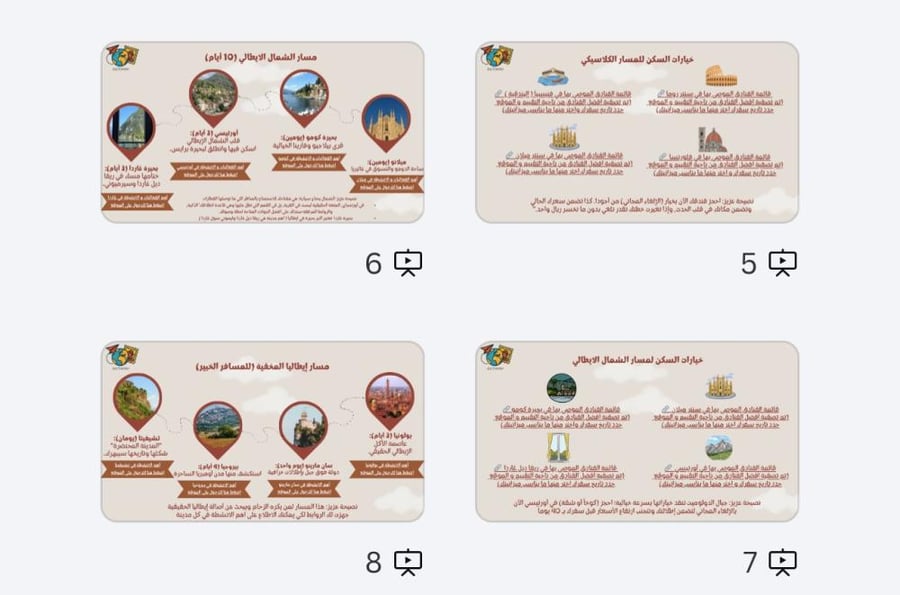 دليل إيطاليا الشامل | 4 مسارات جاهزة للسفر