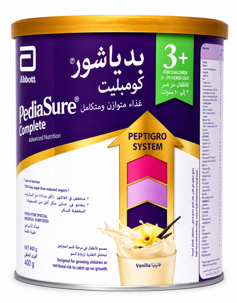 PEDIASURE COMPLET + 3 VANILLA 400 GM