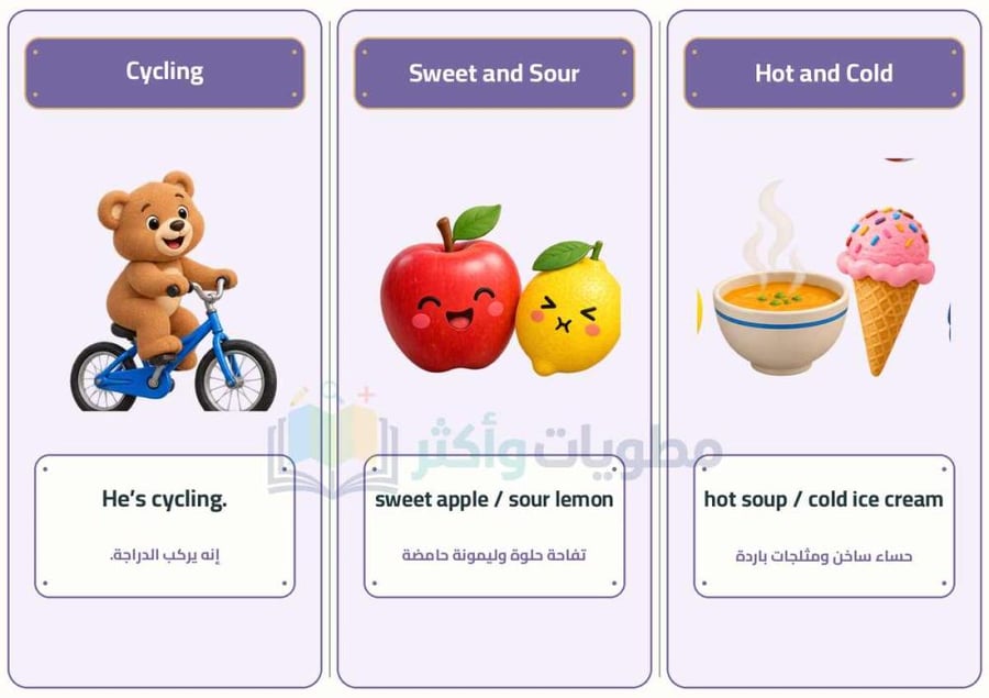 مطوية الأصدقاء والأفعال والأشياء Friends, Actions, Things إنجليزي ثاني ابتدائي PDF
