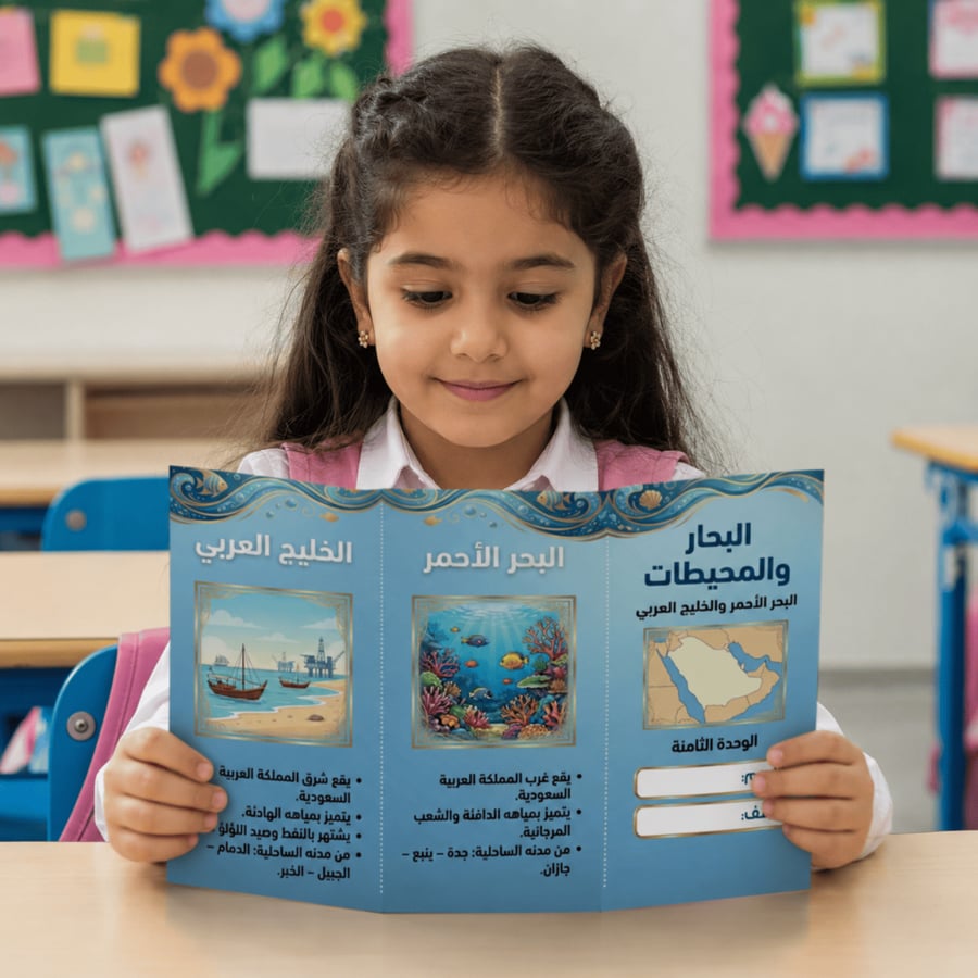 My Language Brochure: Seas and Oceans, Third Grade, Second Semester