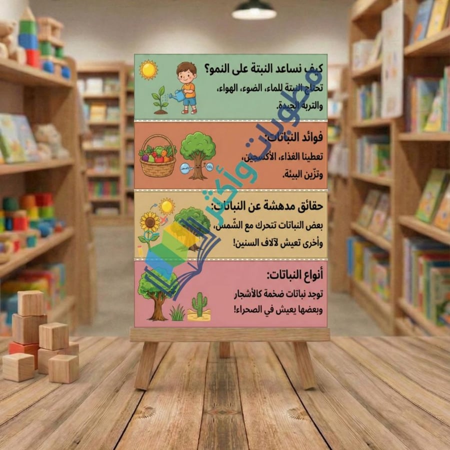 مطوية اجزاء النبتة الصف الثاني الابتدائي PDF