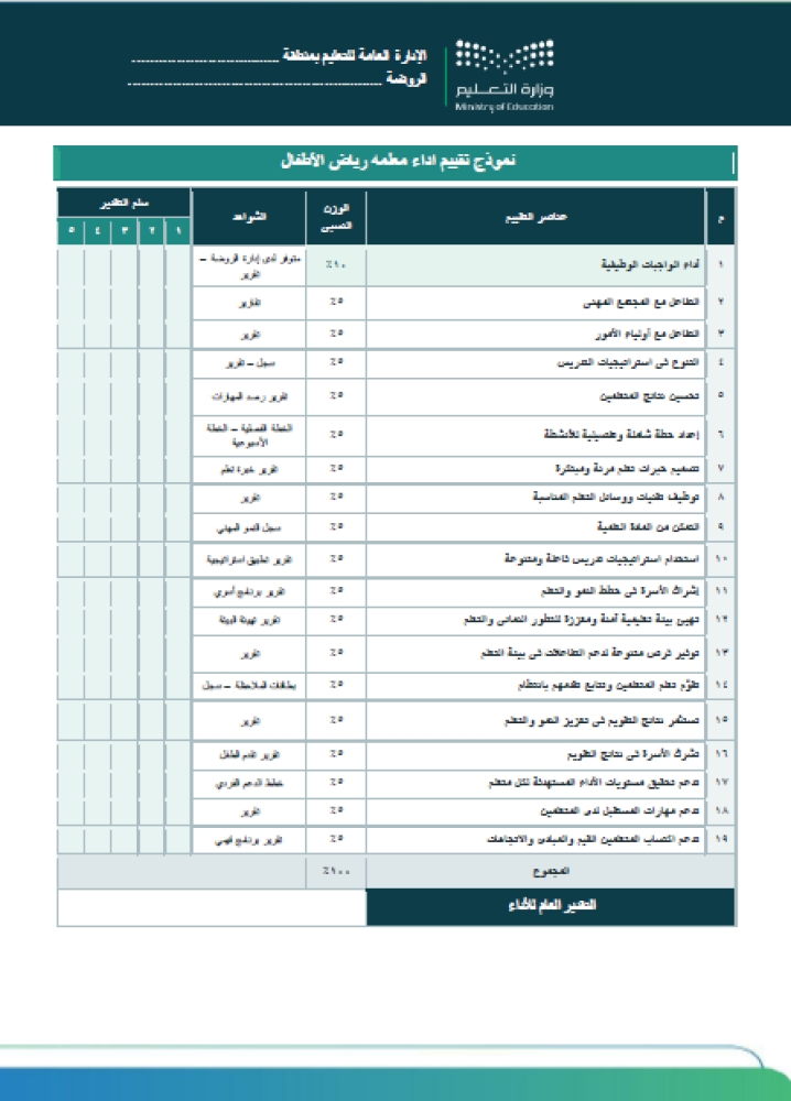 معلمة رياض أطفال