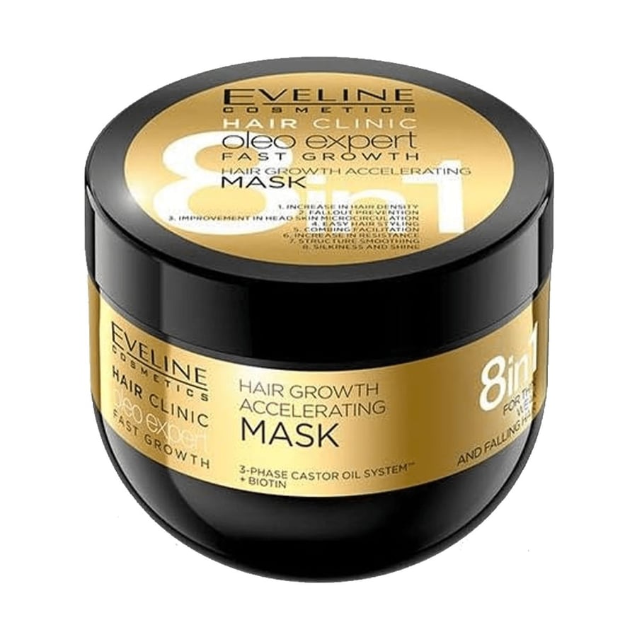 Evelyn Hair Mask 500 ml 8 in 1 Growth Boost with Castor Oil