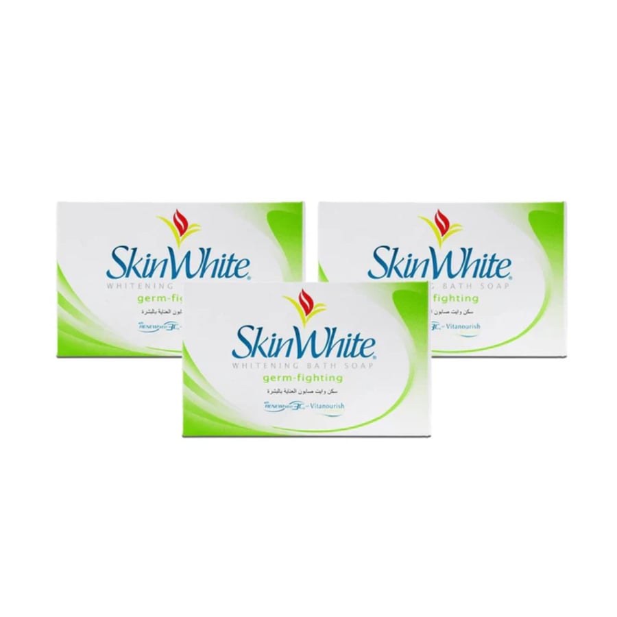 White soap bar 135 grams free 1+2 antibacterial