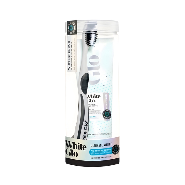 White Glow toothpaste 115 grams for super whitening + brush