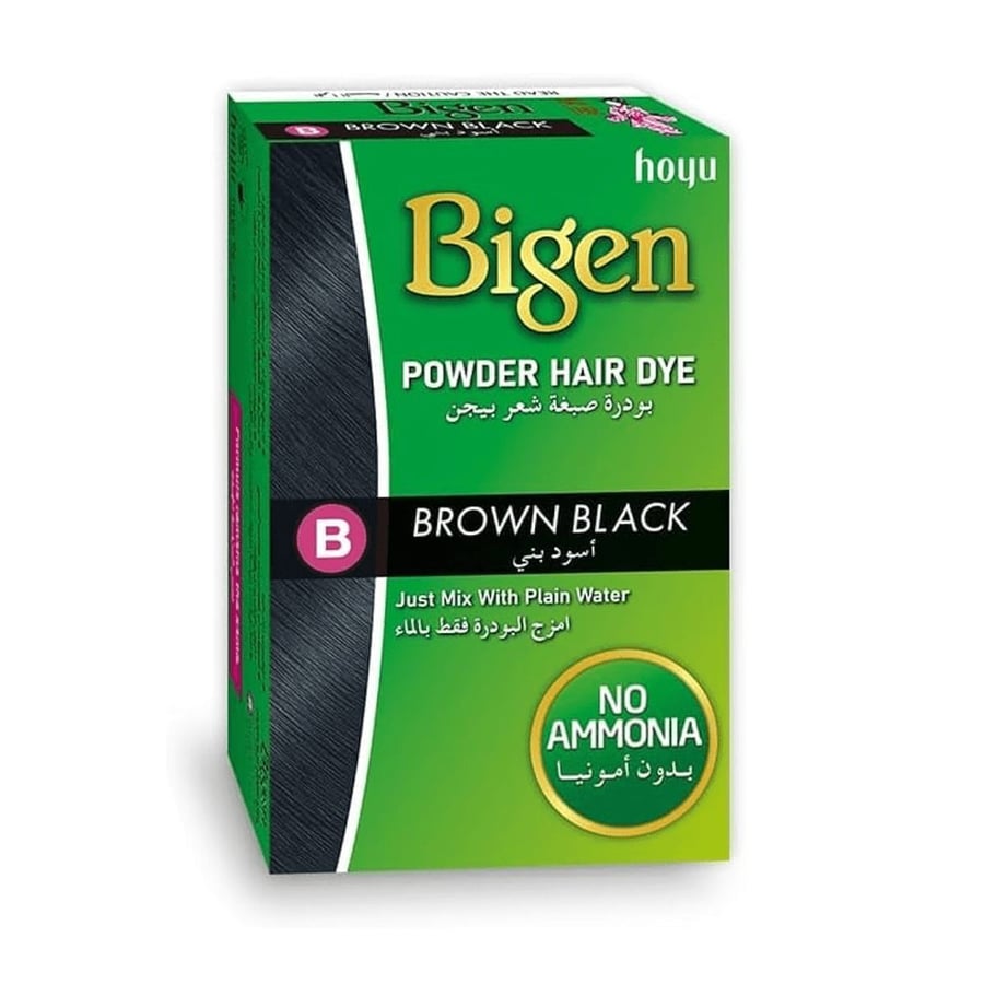 Beige hair dye powder 6 grams B black brown