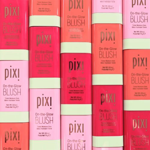 Pixie red blush stick 19 grams on the glow floral