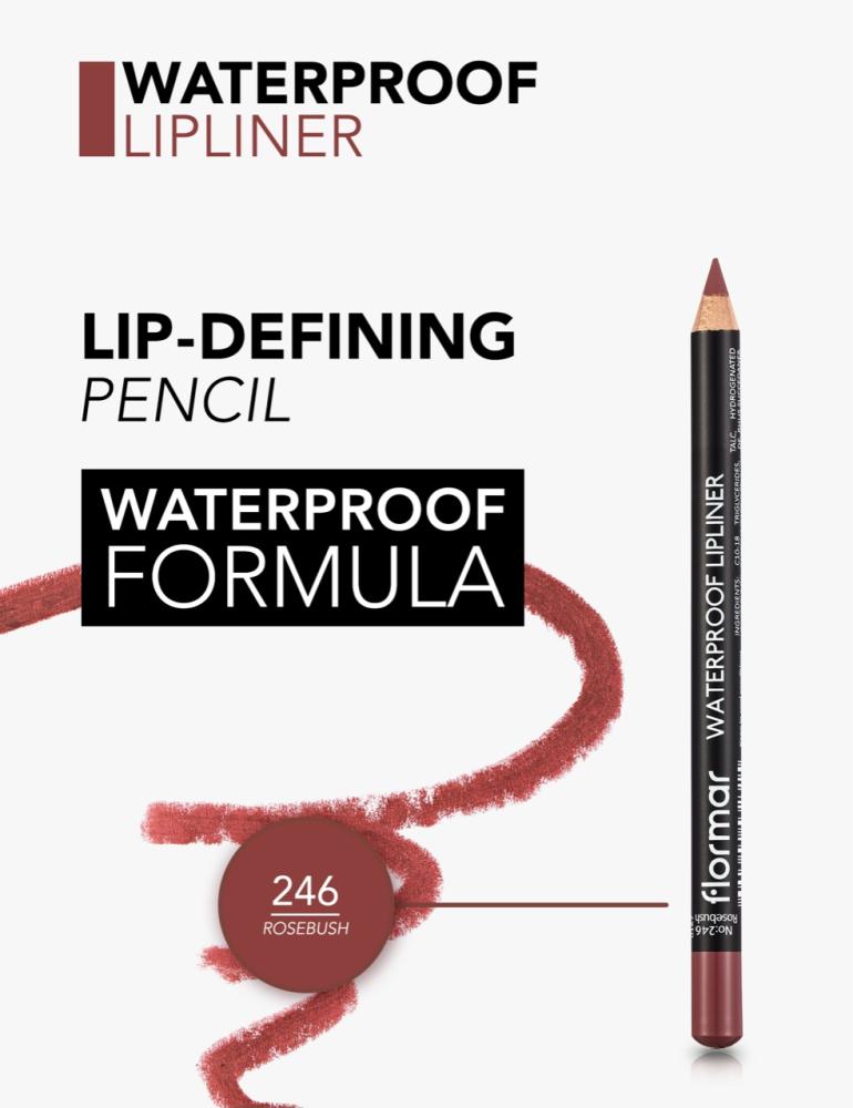 Flormar waterproof lip liner 246