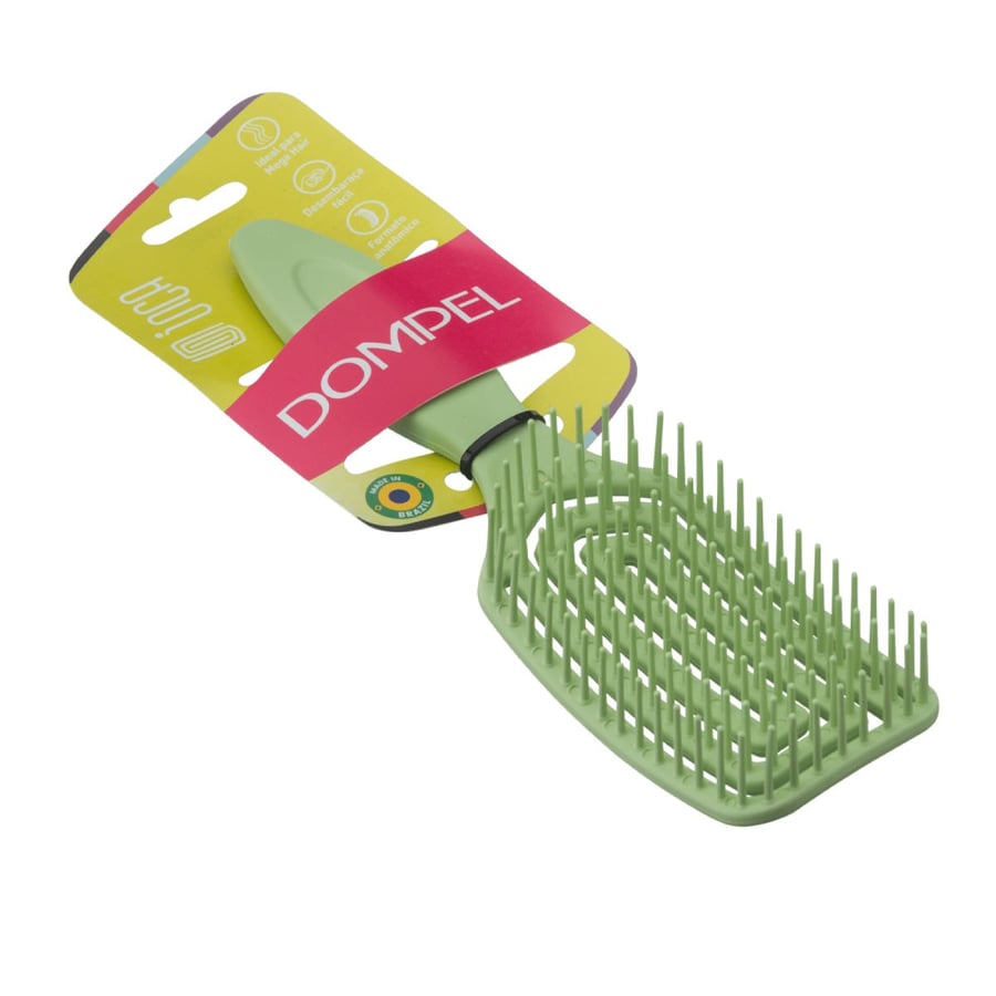 Dumble hairbrush for styling long hair and hair extensions, green