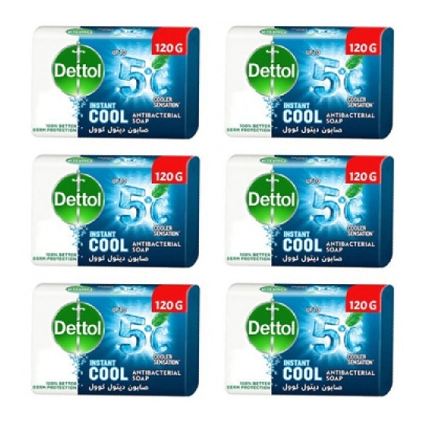 Dettol soap bar 120g * 6 cool