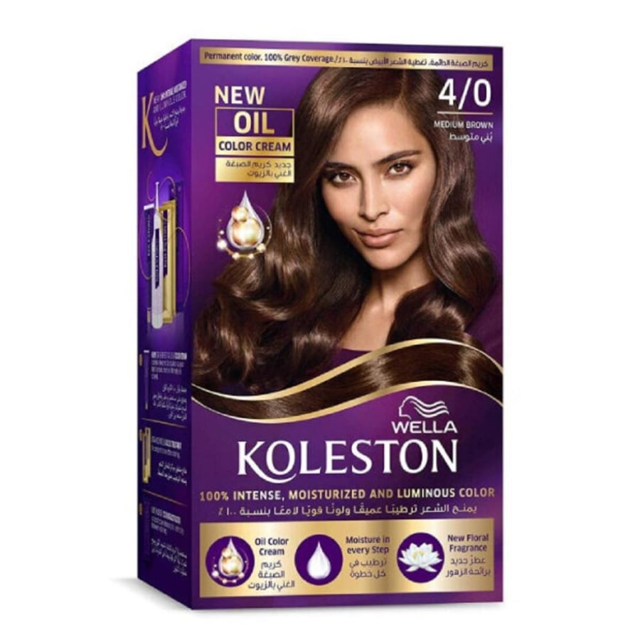 Colston hair dye container - medium brown 4/0