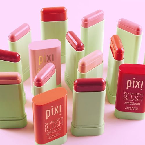 Pixie red blush stick 19 grams on the glow floral