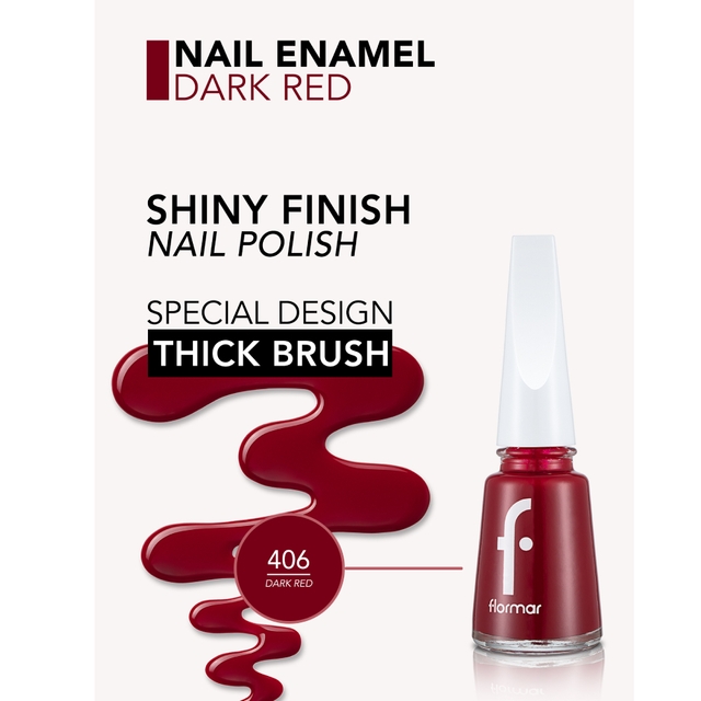 Flormar nail polish 11 ml nylon enamel 406