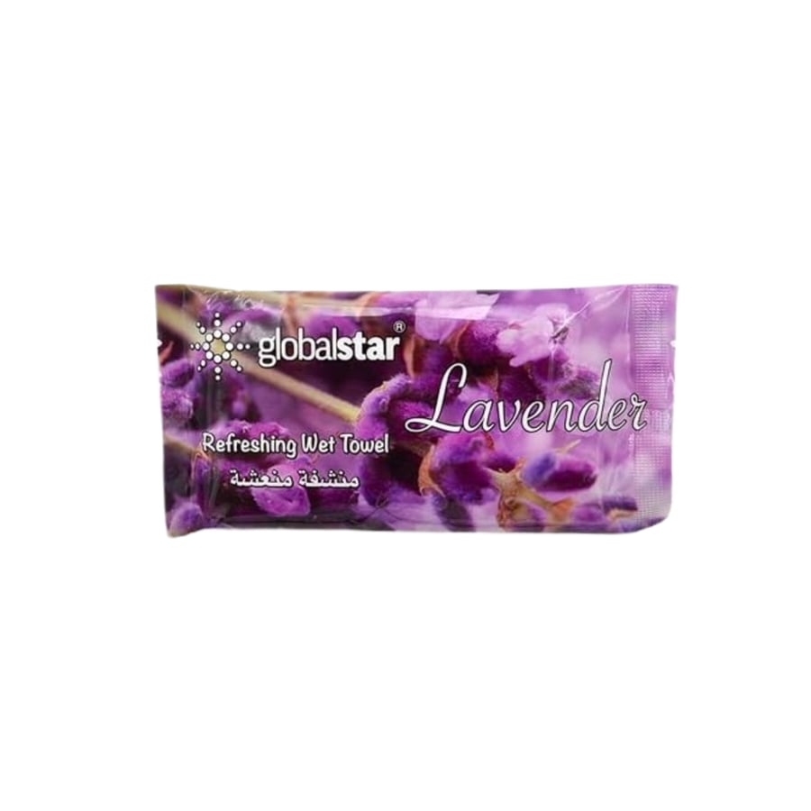 Global Star face towel 102 wet and refreshing with lavender