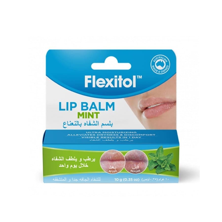 Flectostil mint lip balm moisturizes and soothes dry and chapped lips - 10 grams