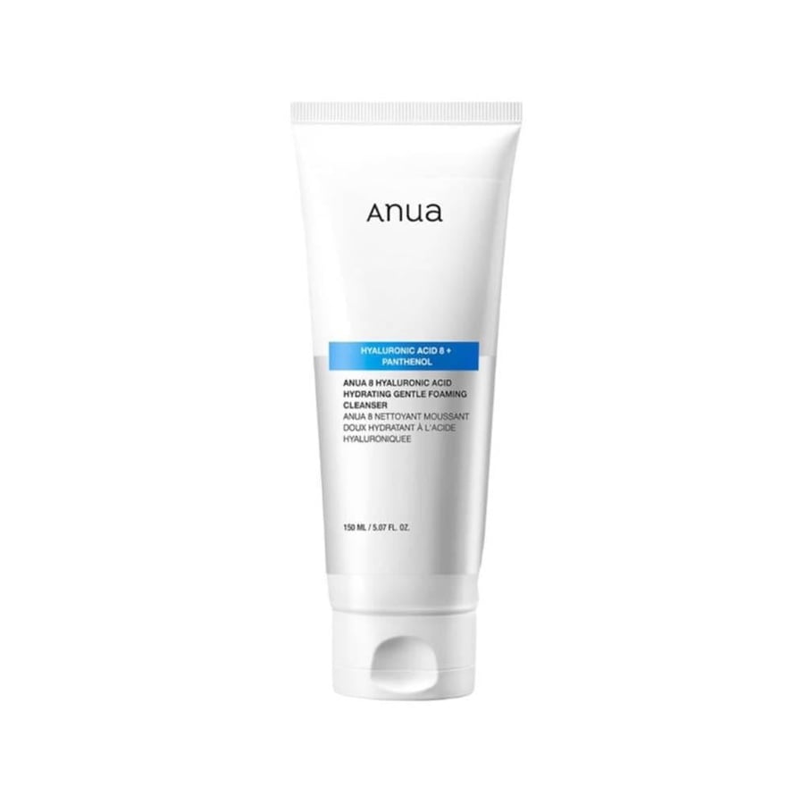 Anwa foaming facial cleanser 150 ml gentle and moisturizing for the skin with hyaluronic acid
