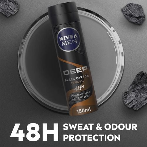 Nivea deodorant spray 150 ml Deep Black Carbon men's