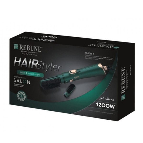 Heat hair brush ribbon 1200 watts RE 2085-1 professional with one accessory