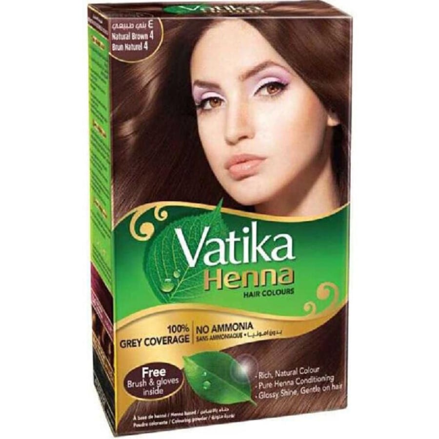 Fateeka henna hair dye 60 grams 4 natural brown
