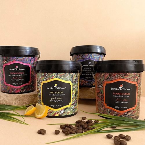 Garden Olayan sugar scrub 600 grams with argan oil and orange blossom