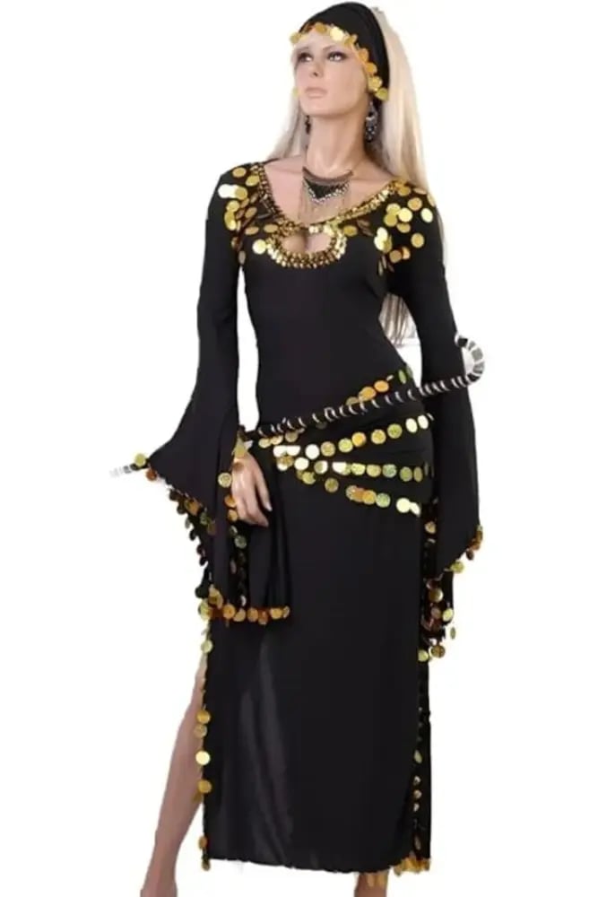 Dandasha Store فستان رقص بأكمام طويلة
