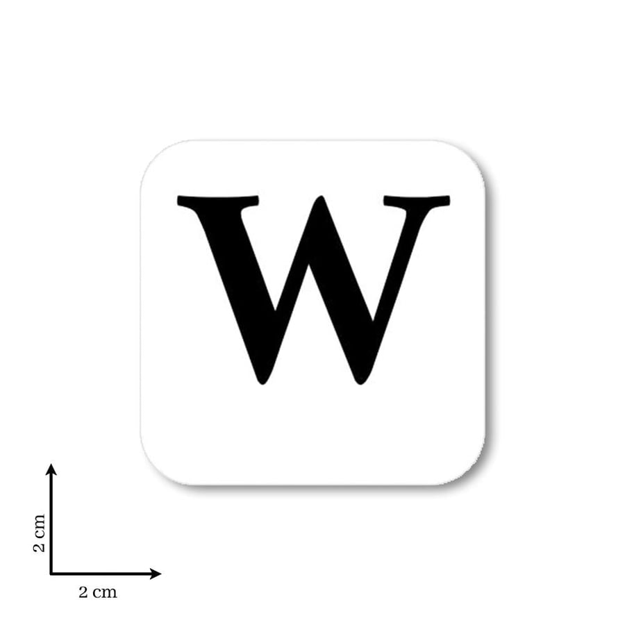 ستيكر حرف W