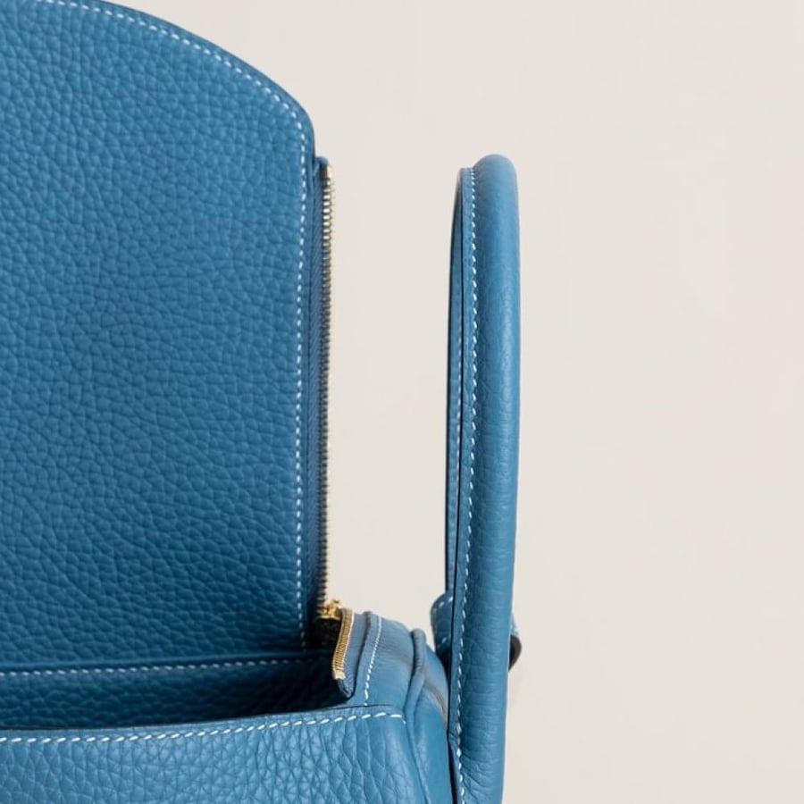 Lindy 26cm Clemence leather CC75 Blue jean