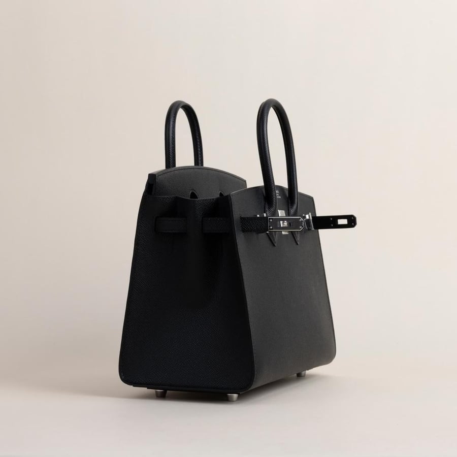 Birkin 25cm Epsom Sellier CK89 Noir PHW