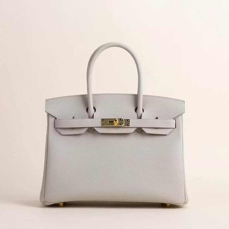 Birkin 30cm Togo 8L Beton GHW