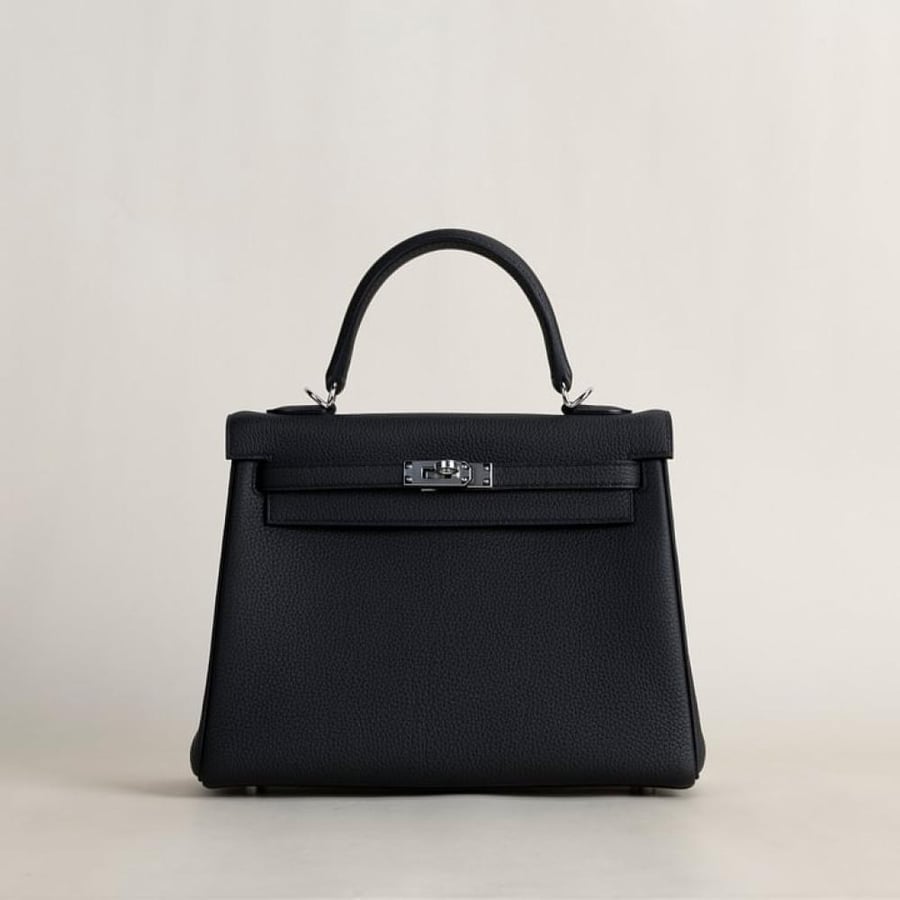 Kelly25 Togo Noir PHW