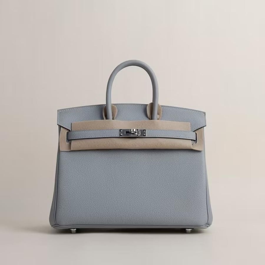 Birkin 25cm Togo P0 Gris Pantin PHW