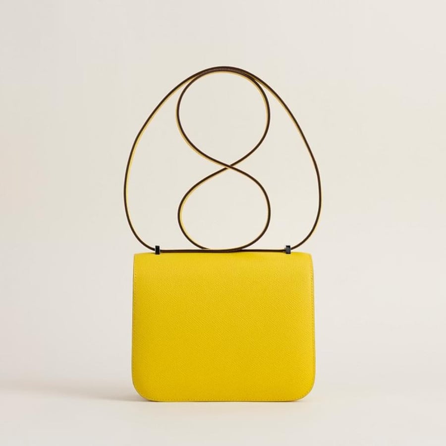 Constance 18CM Epsom 9O Jaune de Naples PHW