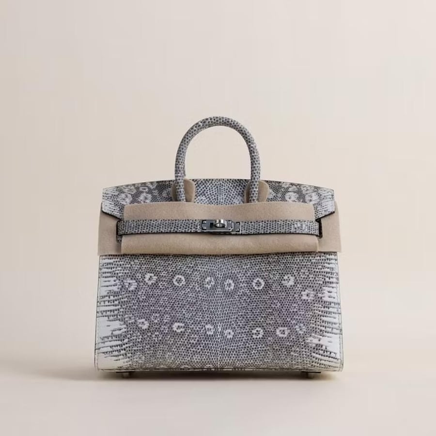 Birkin 20cm Sellier Lizard skin 1B Ombre PHW