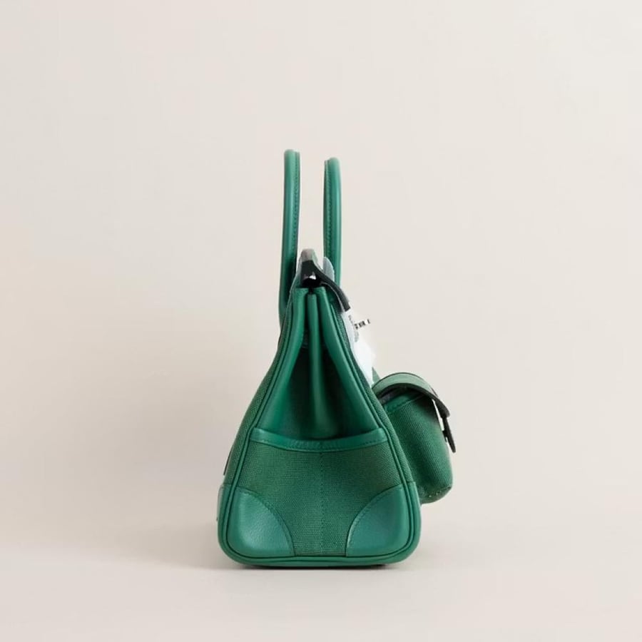 Birkin25 Cargo Swift/toile U4 Vert vertigo PHW