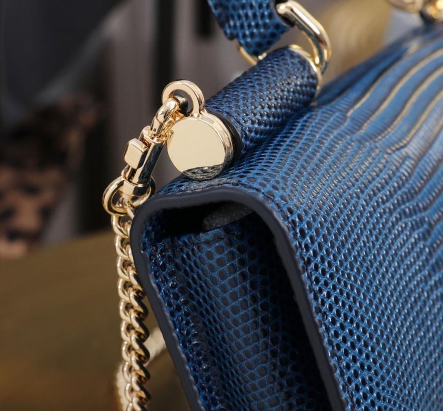 Iguana-print mini bag