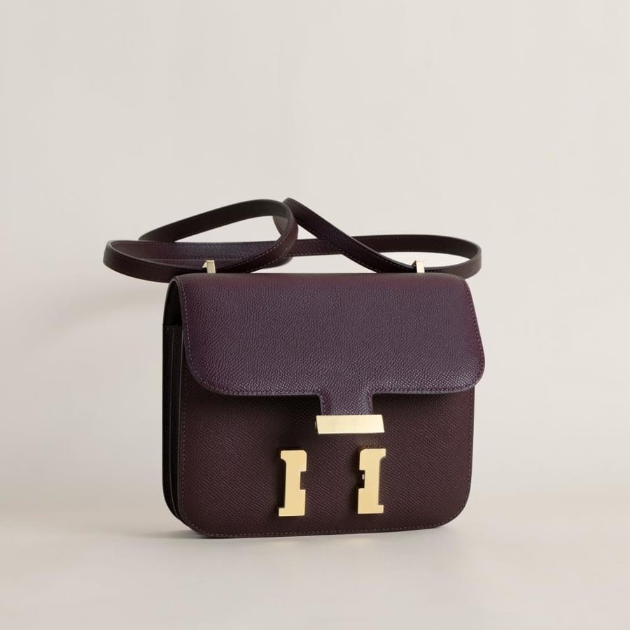 Constance 18CM Epsom 0G Rouge sellier GHW