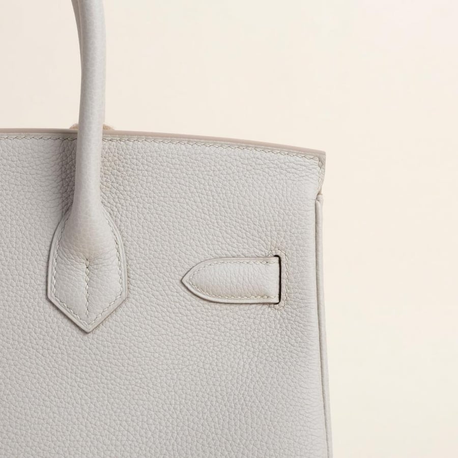 Birkin 30cm Togo 8L Beton GHW