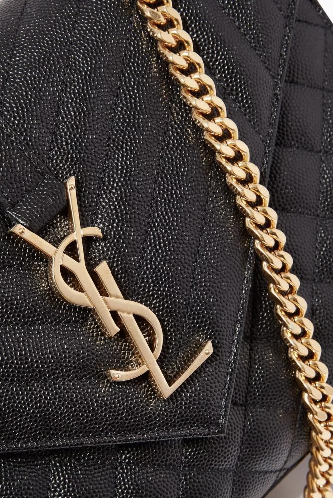 ENVELOPE MEDIUM IN QUILTED GRAIN DE POUDRE EMBOSSED LEATHER