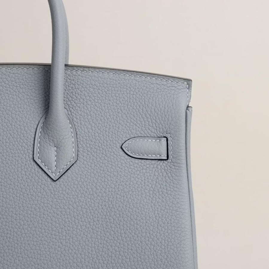 Birkin 25cm Togo P0 Gris Pantin PHW