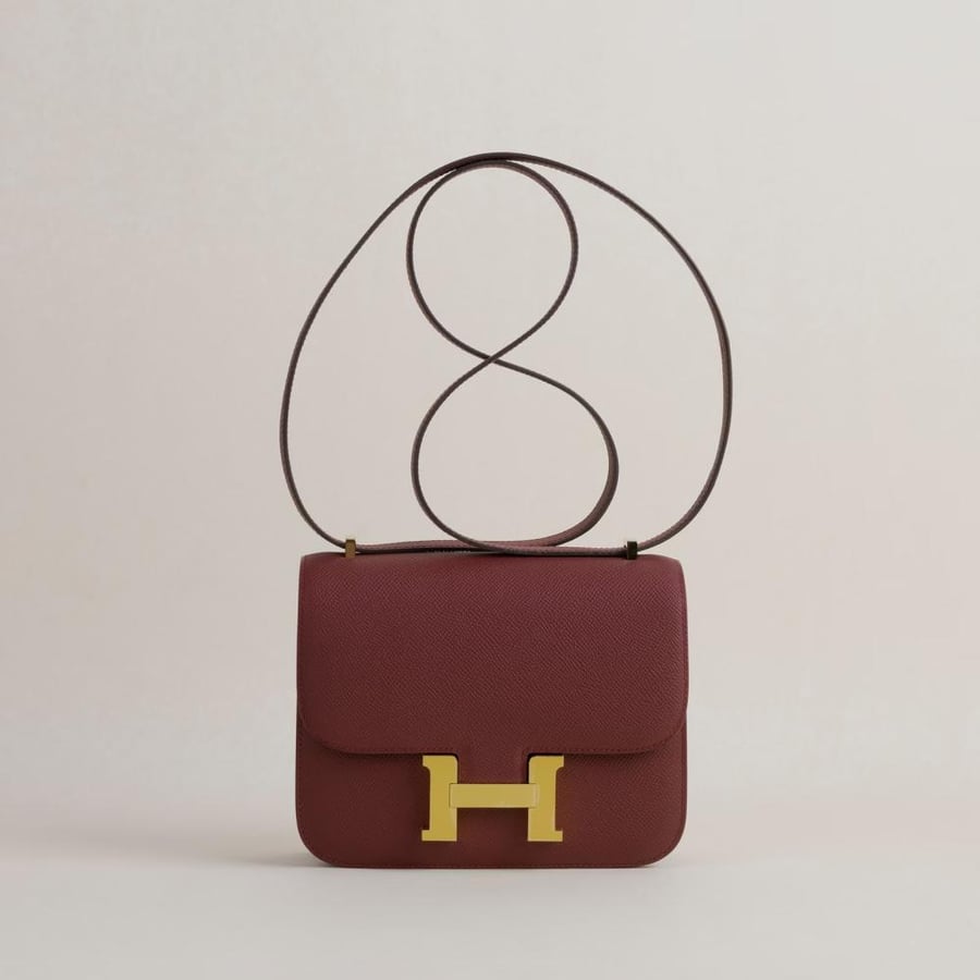 Constance 18CM Epsom 55 Rouge H GHW